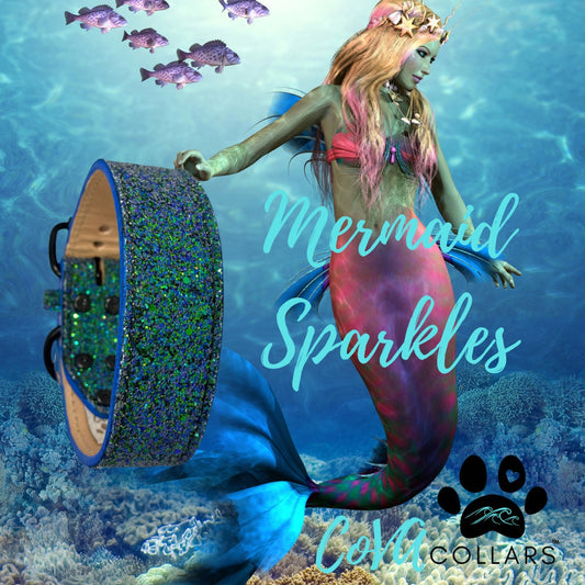 Custom!!! Multiple Colors And Sizes! Leather Chunky Glitter Bling Dog Cat Collar CoVA