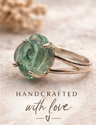 Fluorite Rose Ring Sterling Silver, Hand Carved Stone Ring, Purple Green Fluorite Ring, Statement Ring Size 9, Artisan Floral Jewelry