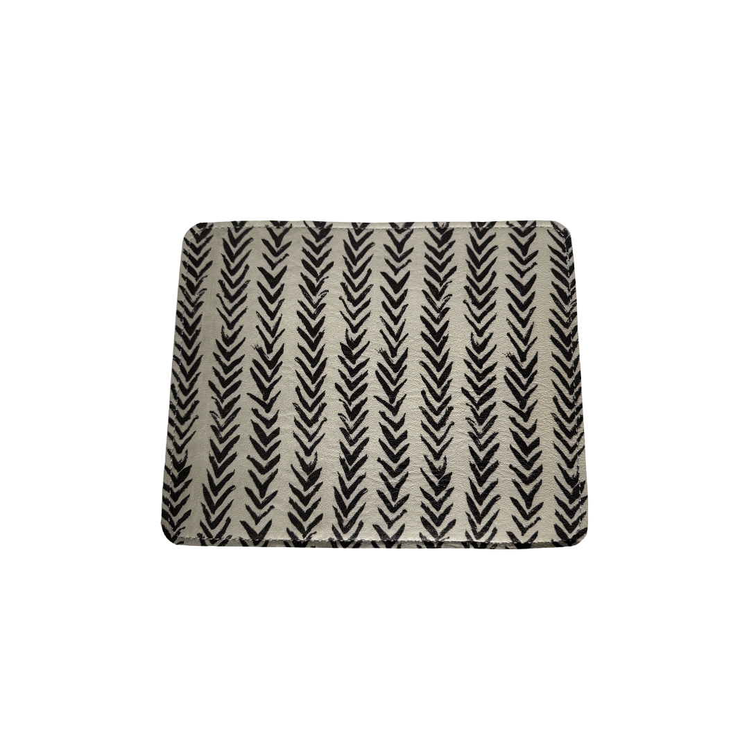 Boho Chevron Leather Mouse Pad