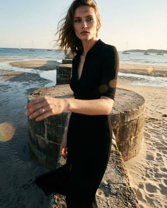 Australian Pink Opal Ring – Handcrafted Sterling Silver – Natural Pink Opal Oval Cabochon – Size 6.25 Minimalist Gemstone Ring